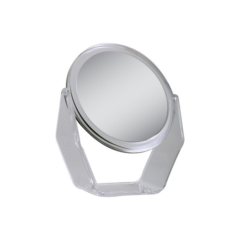 Big Magnifying Double Mirror 5x 1x in Acrylic Frame